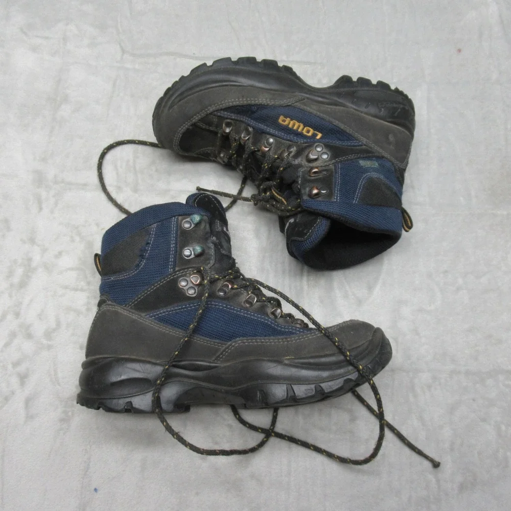 Lowa Hiking Boots Womens 5 Blue Gore-Tex‎ Waterproof Renegade GTX Mid Outdoor